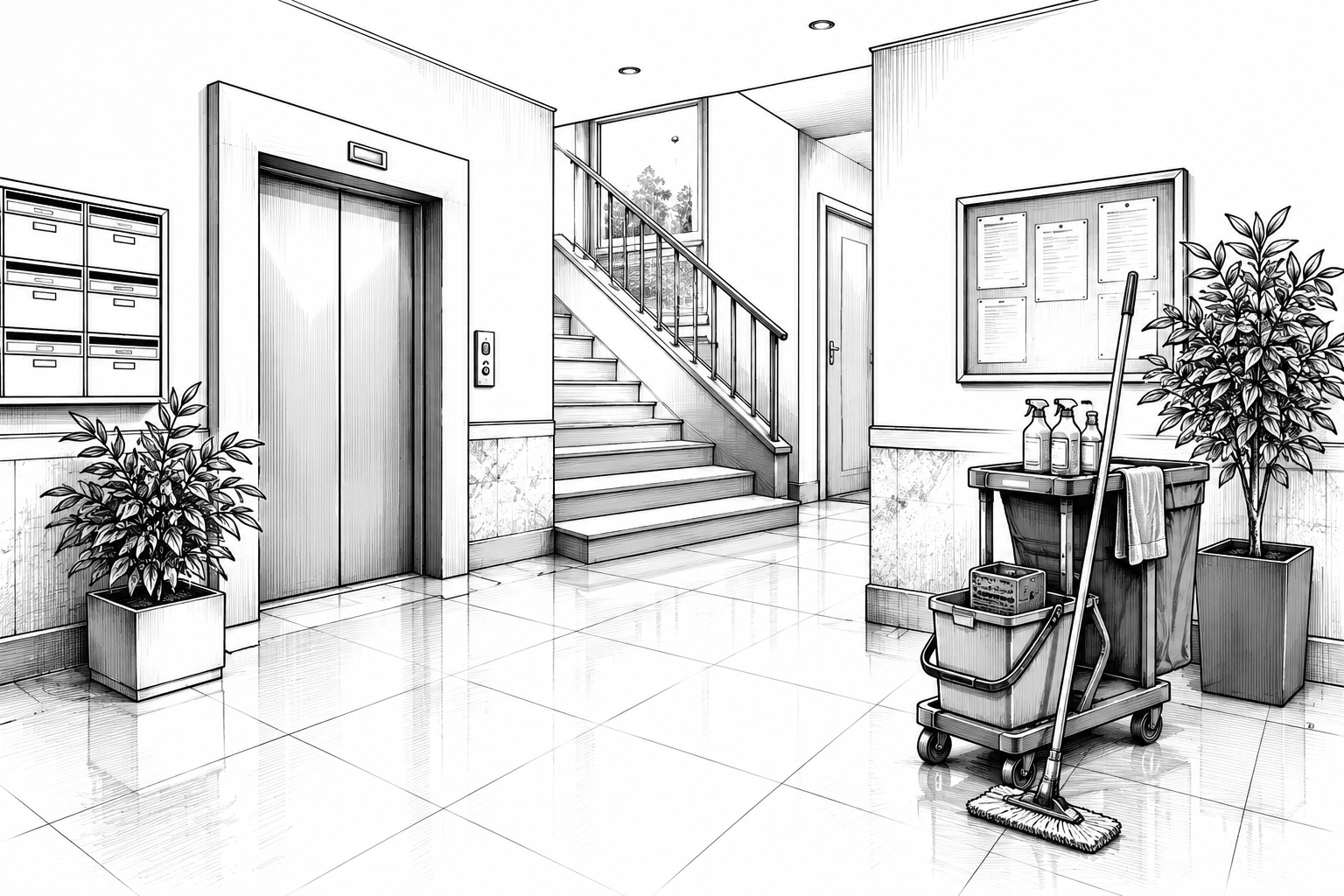 Illustration entretien de copropriété